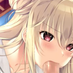 『だんだん大きくなってるぅ、、』口の中で大きくなるちん○に興奮するJK